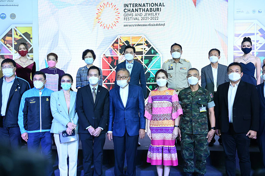 Receiving over 240 million baht in gems and jewelry orders during the International Chanthaburi Gems and Jewelry Festival 2021-2022, the festival is succeeded beyond expectation.